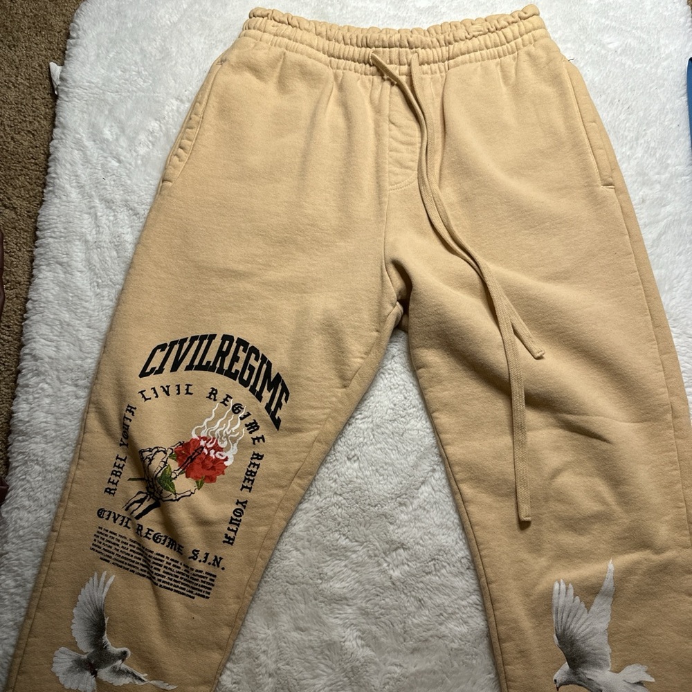Civil Regime Tan Men's Joggers